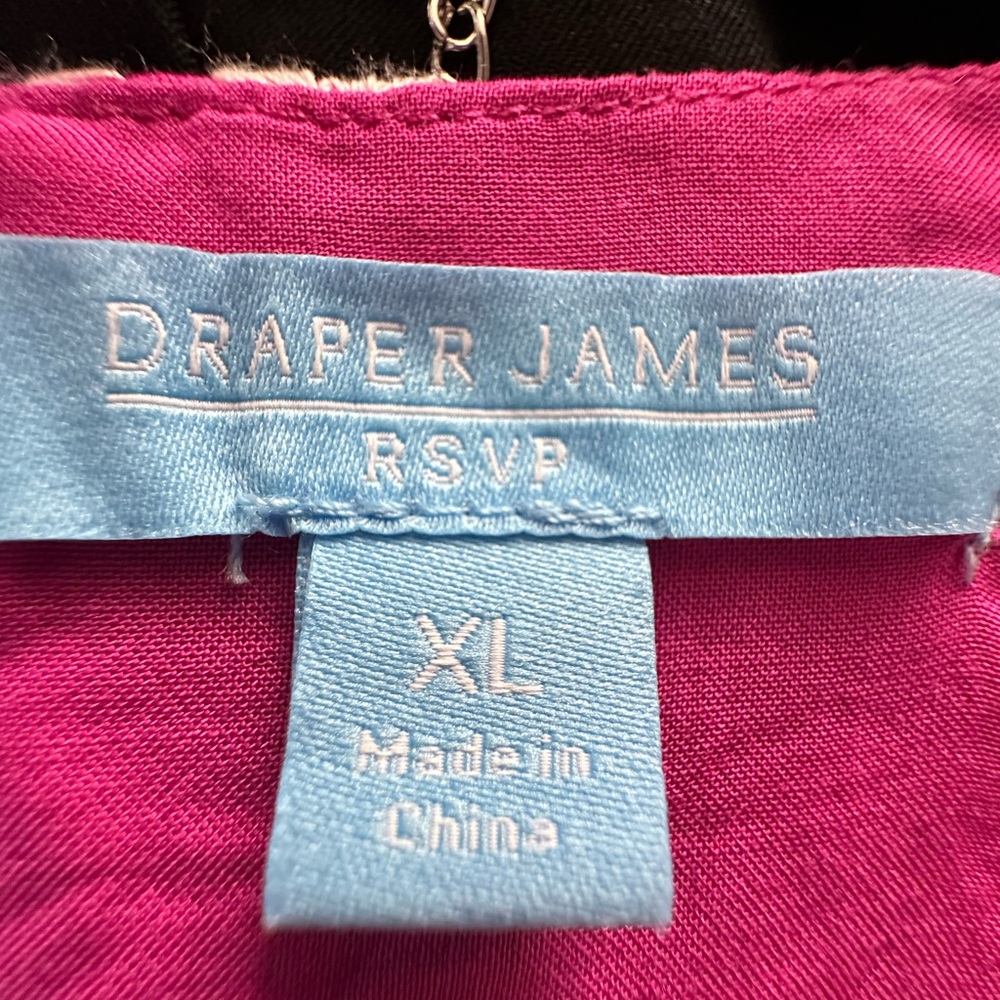 Draper James NWT pink floral lined Dress with necklace/earrings. Size XL - Picture 7 of 13